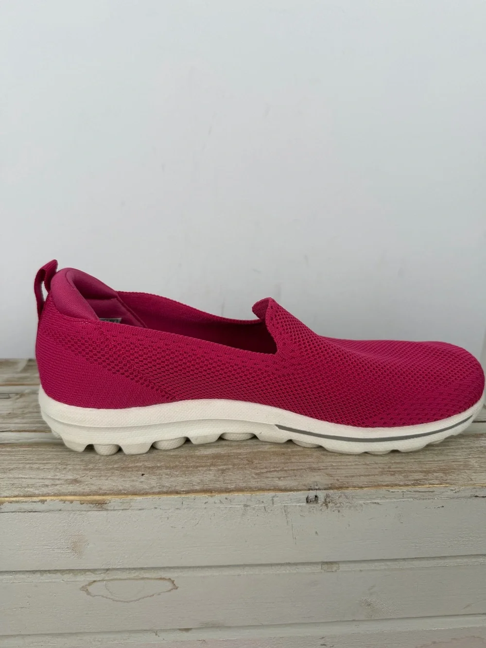 Skechers GOwalk 5 slip-on walking shoes breathable mesh upper a Goga Mat Sz 8.5